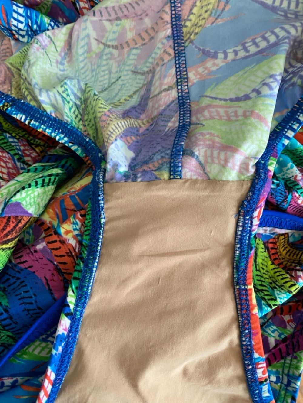 Tara Grinna Vibrant Tropical Print One-Piece Swimsuit NWOT - Picture 2 of 5